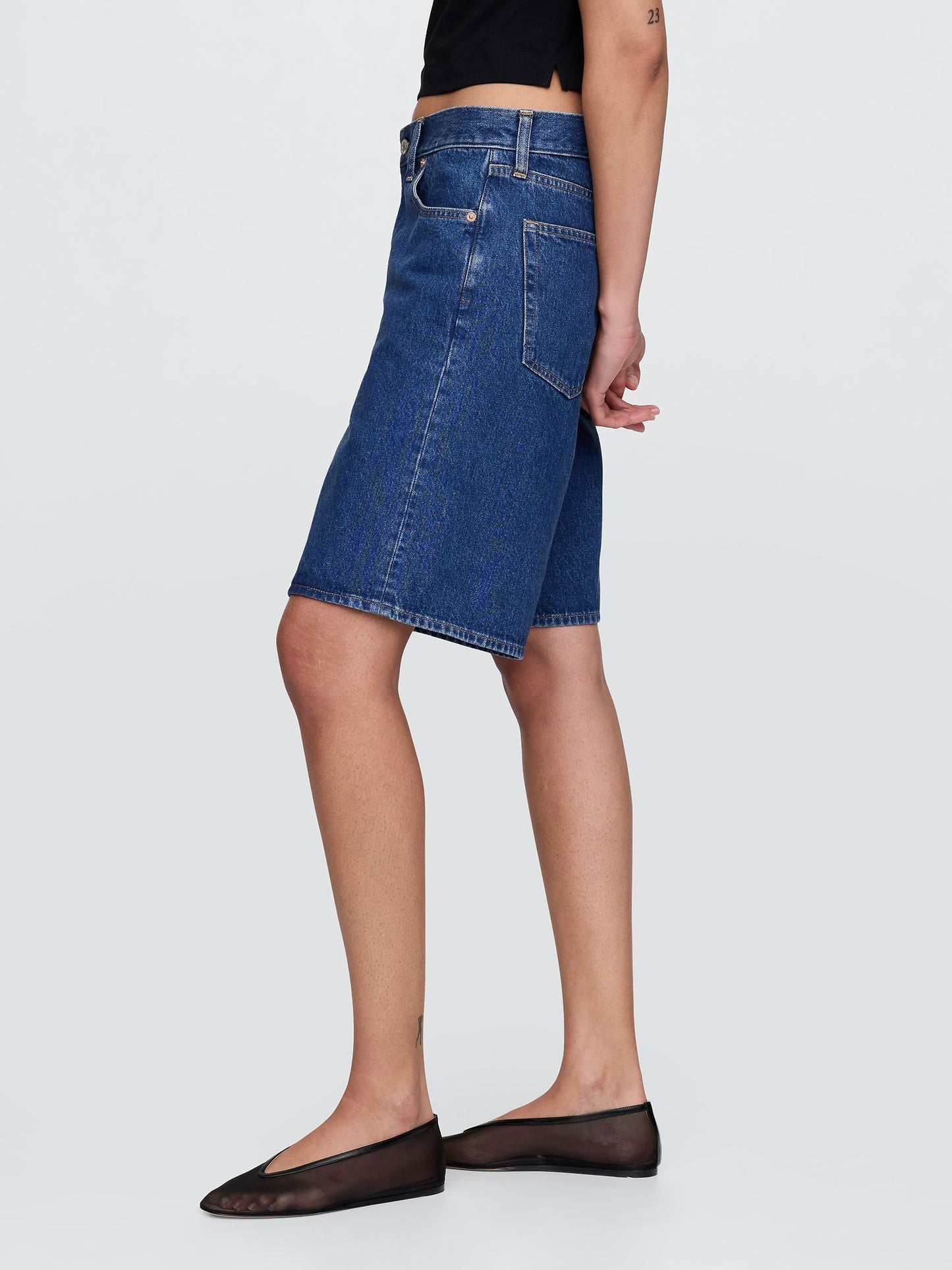 Mavi 11 Mid Rise Longline Denim Şort