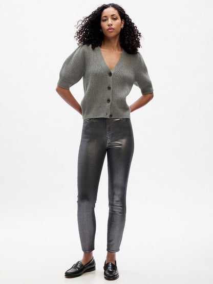 Koyu Gri High Rise Universal Legging Washwell™ Jean Pantolon