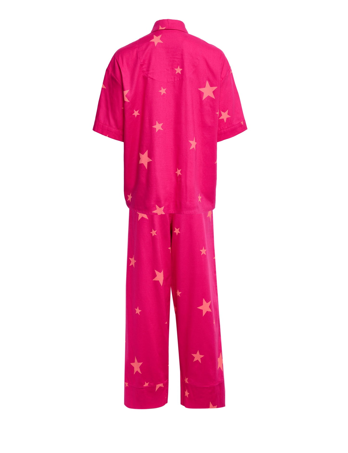 Saf Pamuklu Desenli Pijama Takımı
