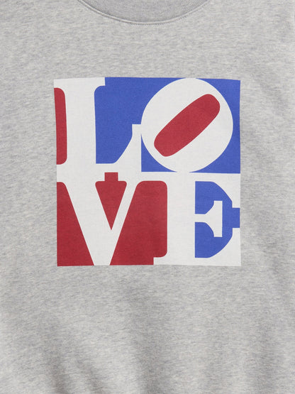 Gri Robert Indiana Vintagesoft Love Sweatshirt