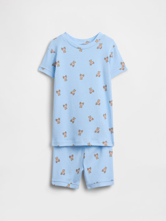 Açık Mavi Brannan Bear Desenli Pijama Seti