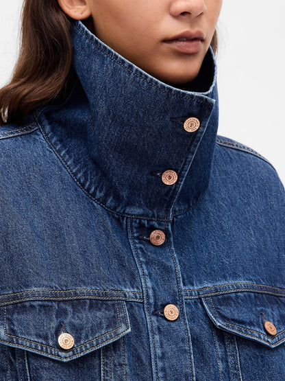 Mavi Denim Oversized Bubble Ceket