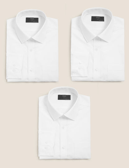 3'lü Slim Fit Gömlek Seti