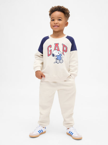 Kırık Beyaz Vintagesoft Peanuts Sweat Set