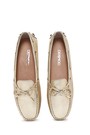 Altın Kadın Deri Metalik Loaferaltın Kadın Deri Metalik Loafer -        23sfd290632