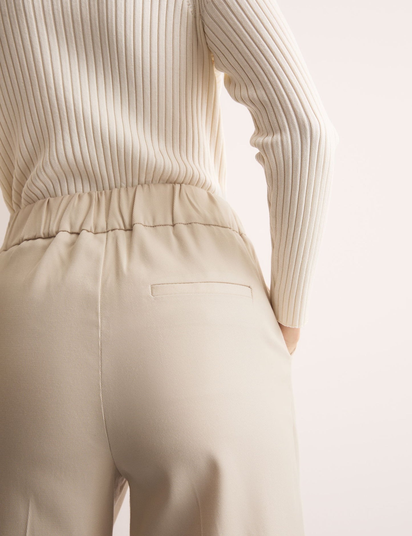Jersey Wide Leg Pantolon