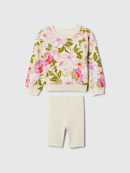Çok Renkli Desenli Outfit Set