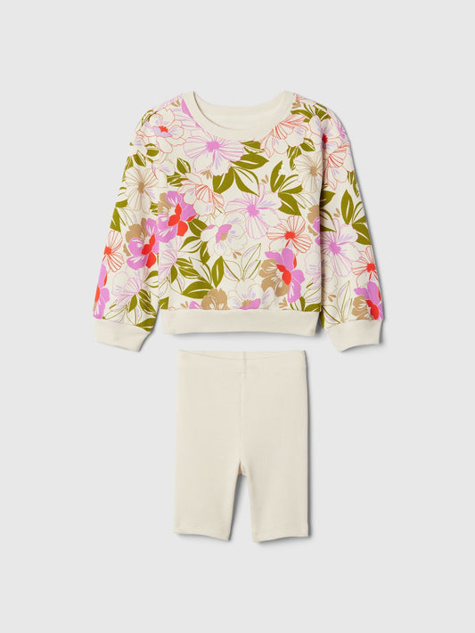 Çok Renkli Desenli Outfit Set