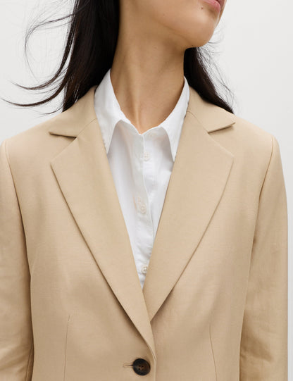 Keten Karışımlı Blazer