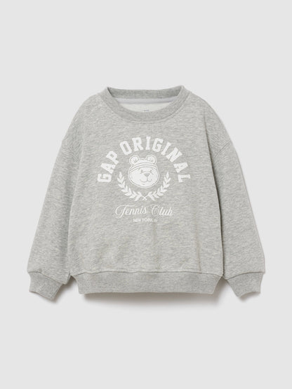 Gri Vintagesoft Terry Ayı Logo Sweatshirt