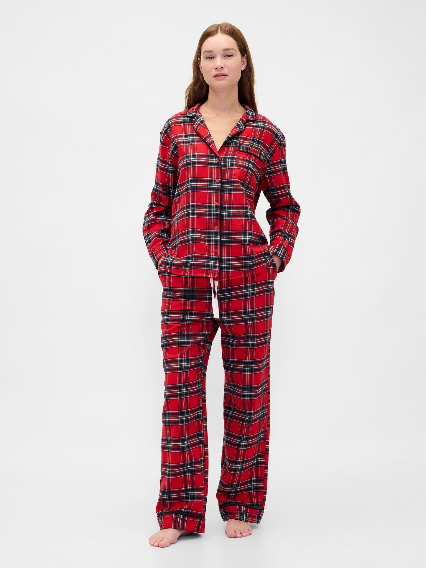 Kırmızı Softest Flannel Pijama Takımı