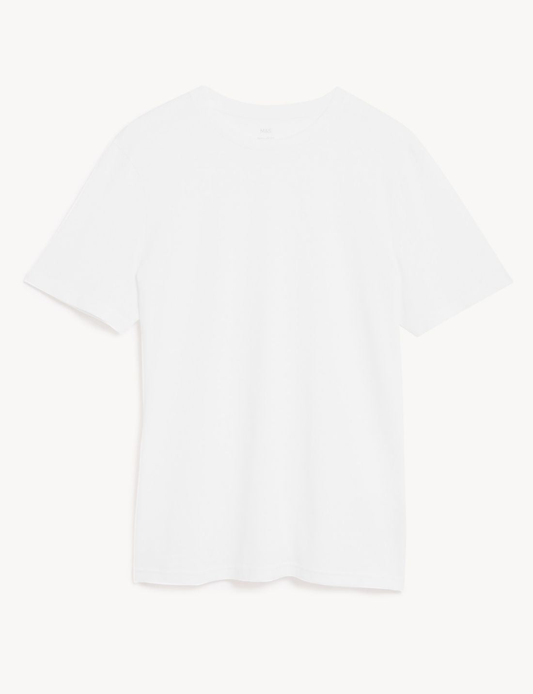 Saf Pamuklu Kısa Kollu T-shirt