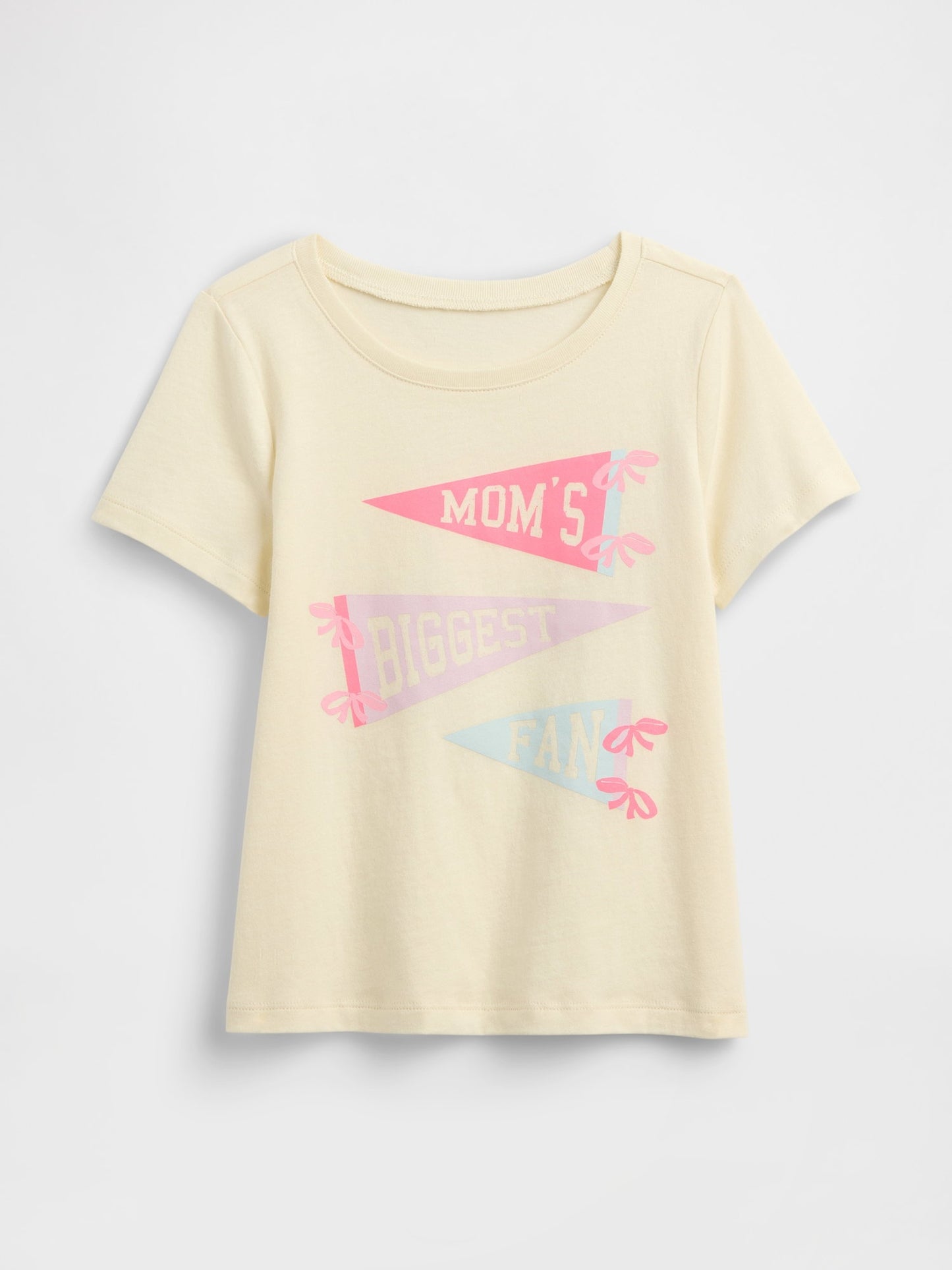 Açık Sarı Grafik Baskılı T-shirt