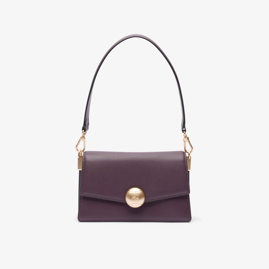 Lacoste Tennis Bliss Kadın Deri Bordo Omuz Çantası