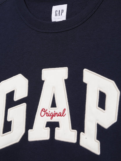 Lacivert Gap Logo Bisiklet Yaka Sweatshirt