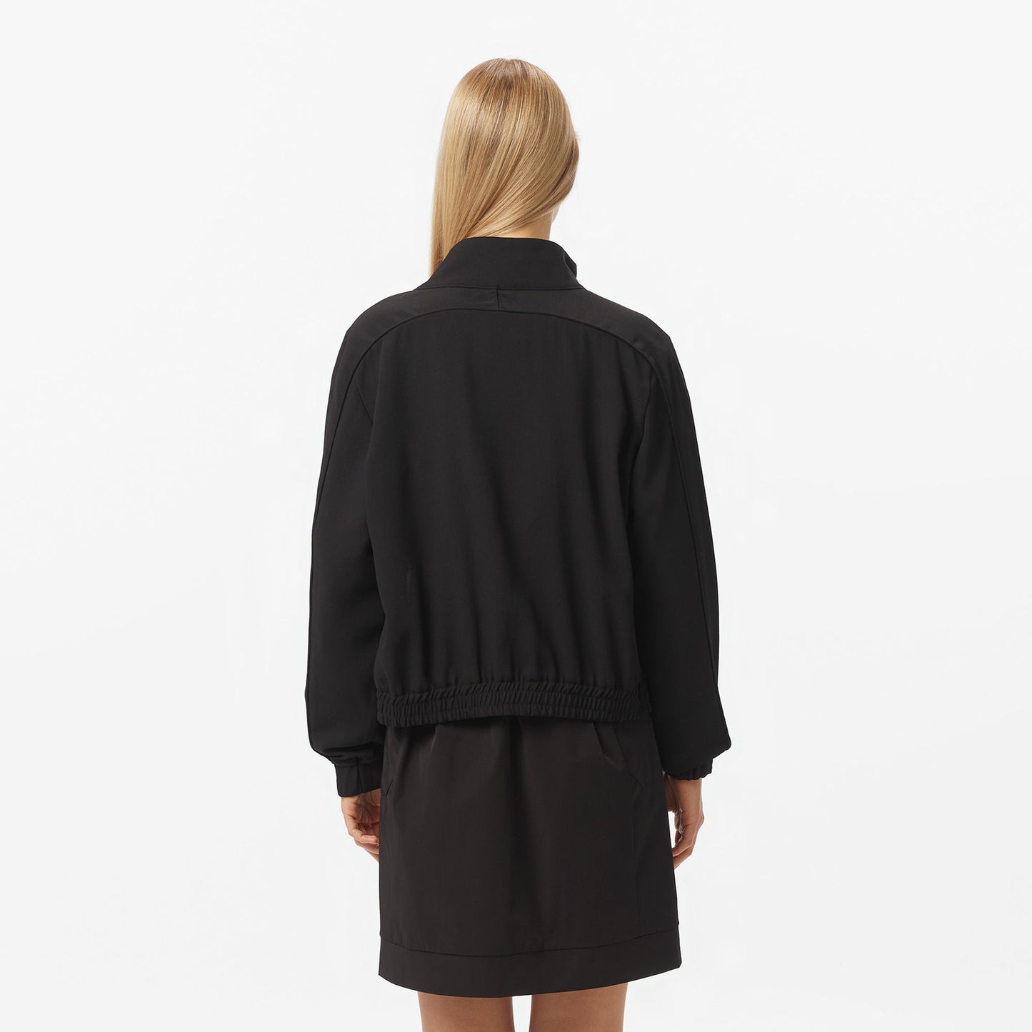 Lacoste Kadın Fermuarlı Siyah Gömlek