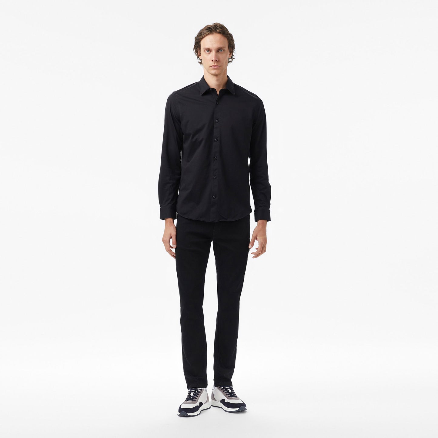 Nautica Erkek Siyah Slim Fit Gömlek