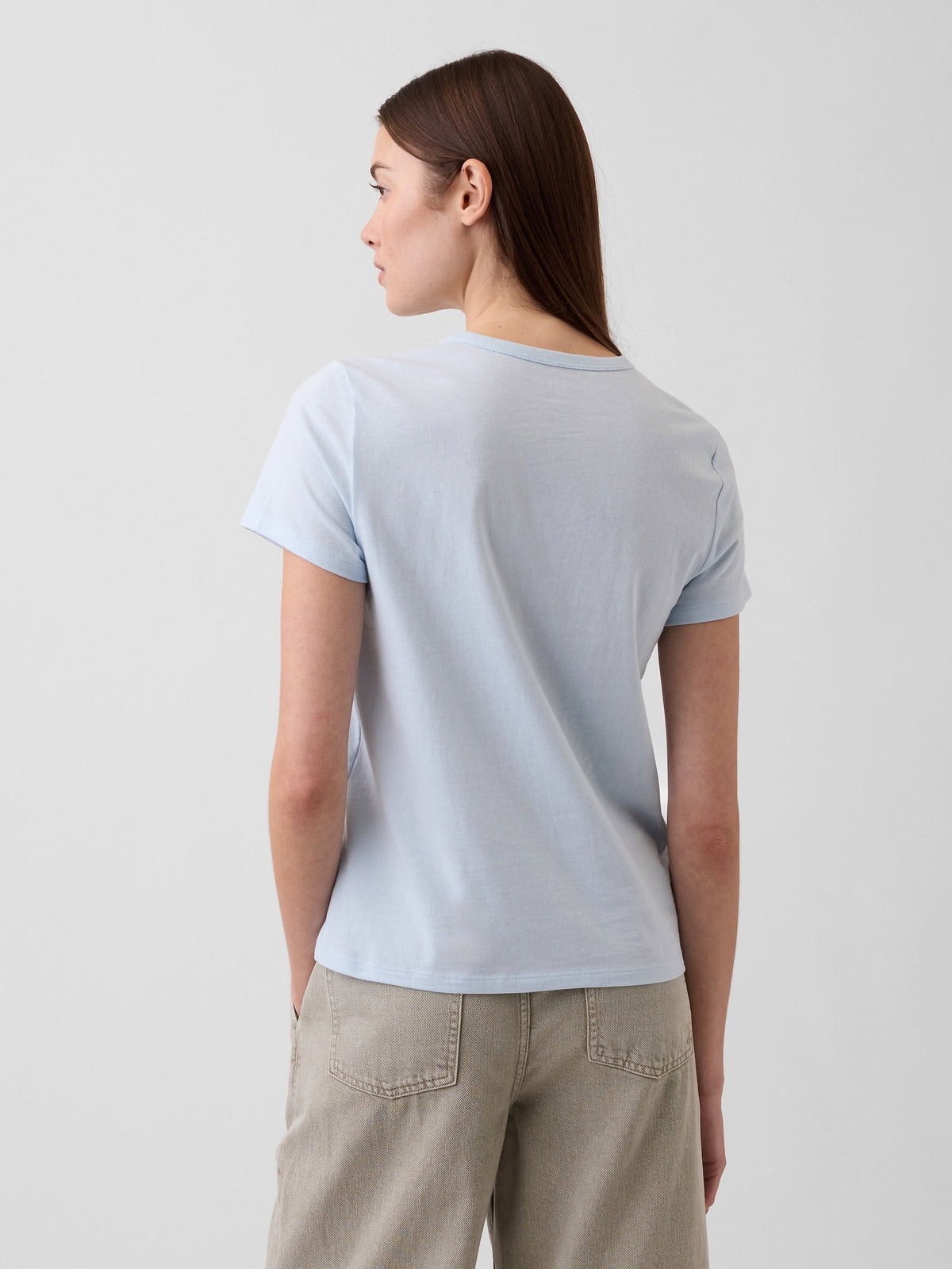 Açık Mavi Favorite Grafik Baskılı T-shirt