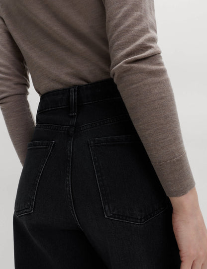 Yüksek Bel Carrot Leg Jean Pantolon