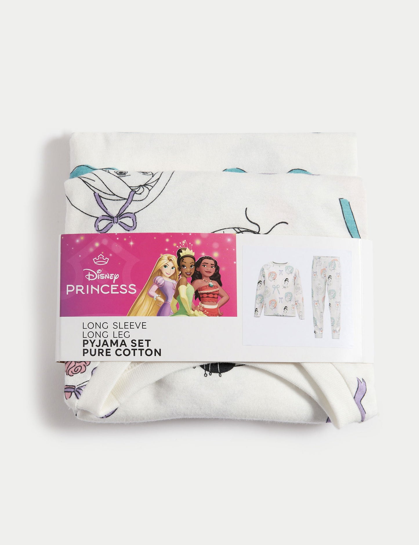 Disney Prenses:trade_mark: Saf Pamuklu Pijama Takımı (2–8 Yaş)