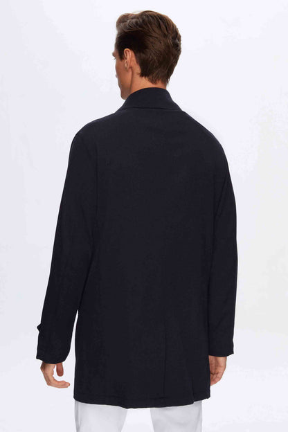 Damat Lacivert Yün Karışımlı Successori Reda Palto