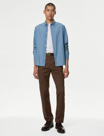 Regular Fit Heritage Twill Chino Pantolon