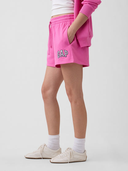 Pembe Gap Logo Fransız Havlu Kumaş Şort