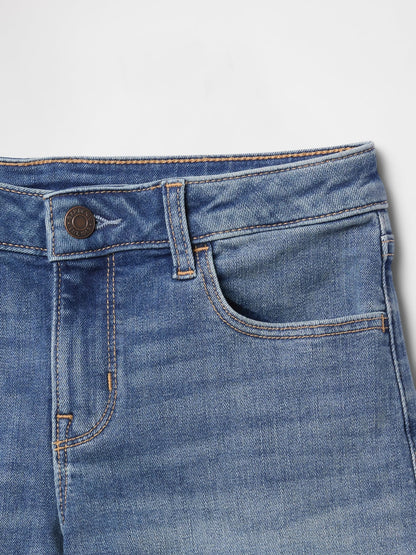 Mavi Denim Midi Şort