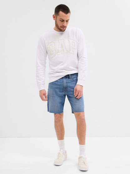 Mavi Straight Denim Şort