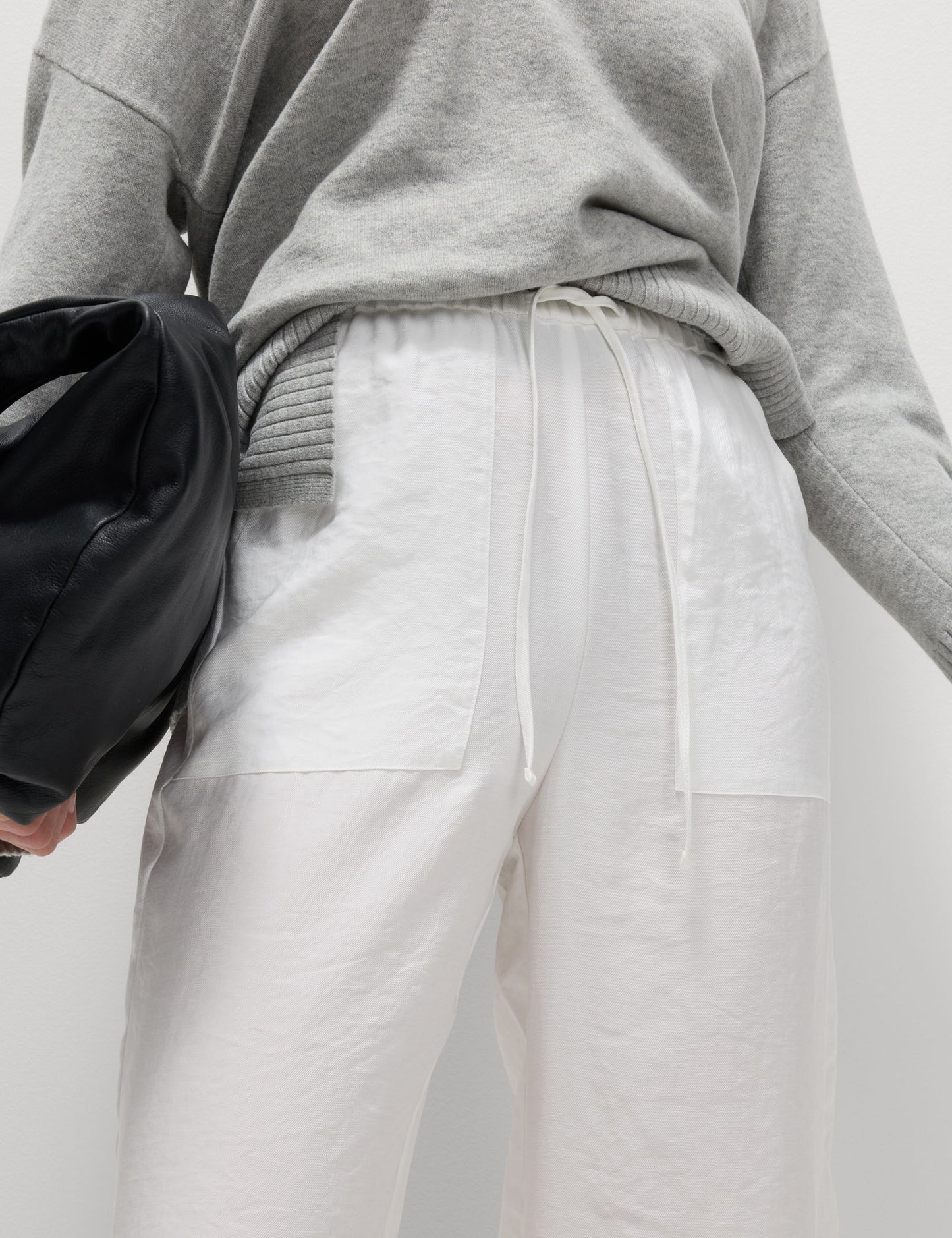 Lyocell Zengin Düz Straight Leg Pantolon