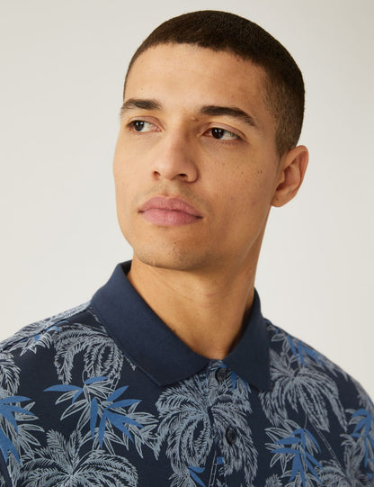 Saf Pamuklu Polo Yaka T-shirt