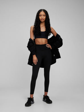 Siyah GapFit High Rise Geri Dönüştürülmüş Leggings Tayt