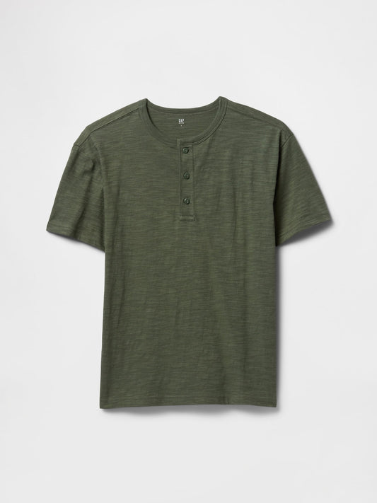 Haki Henley T-Shirt