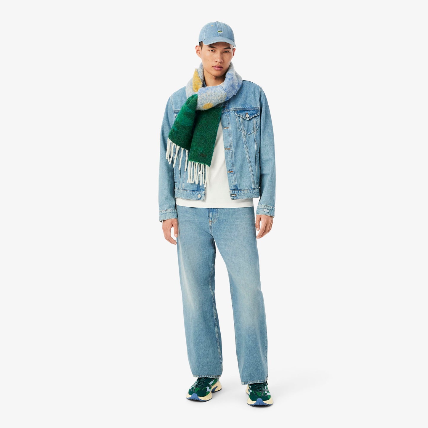 Lacoste Erkek Classic Fit Bisiklet Yaka Beyaz T-shirt