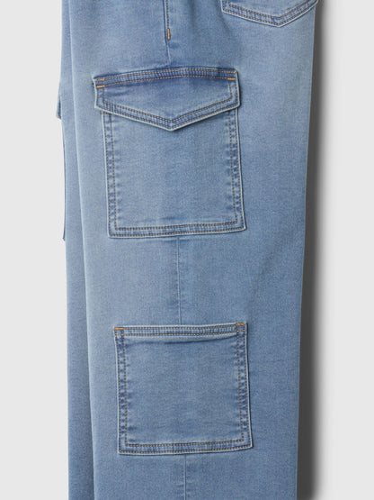Mavi High Rise Wide-leg Kargo Pull-on Jean Pantolon