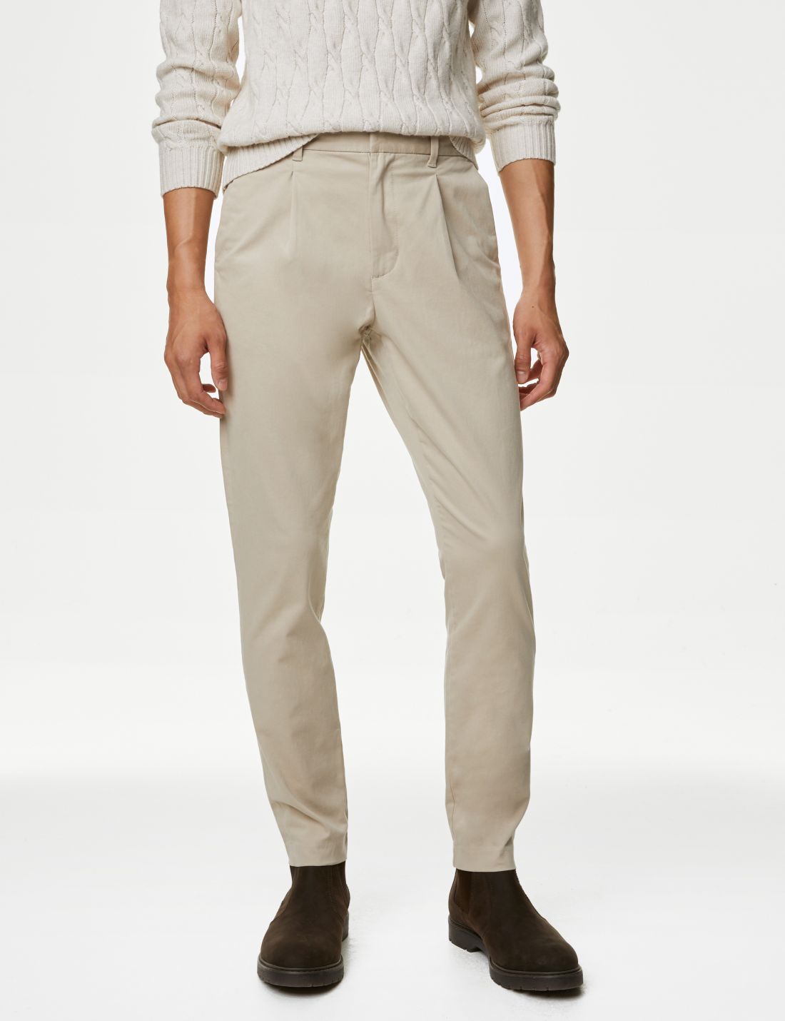Tapered Fit Chino Pantolon