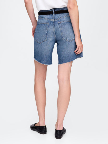 Mavi 8 Mid Rise '90s Loose Denim Bermuda Şort