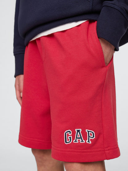 Kırmızı Gap Logo Havlu Kumaş Şort