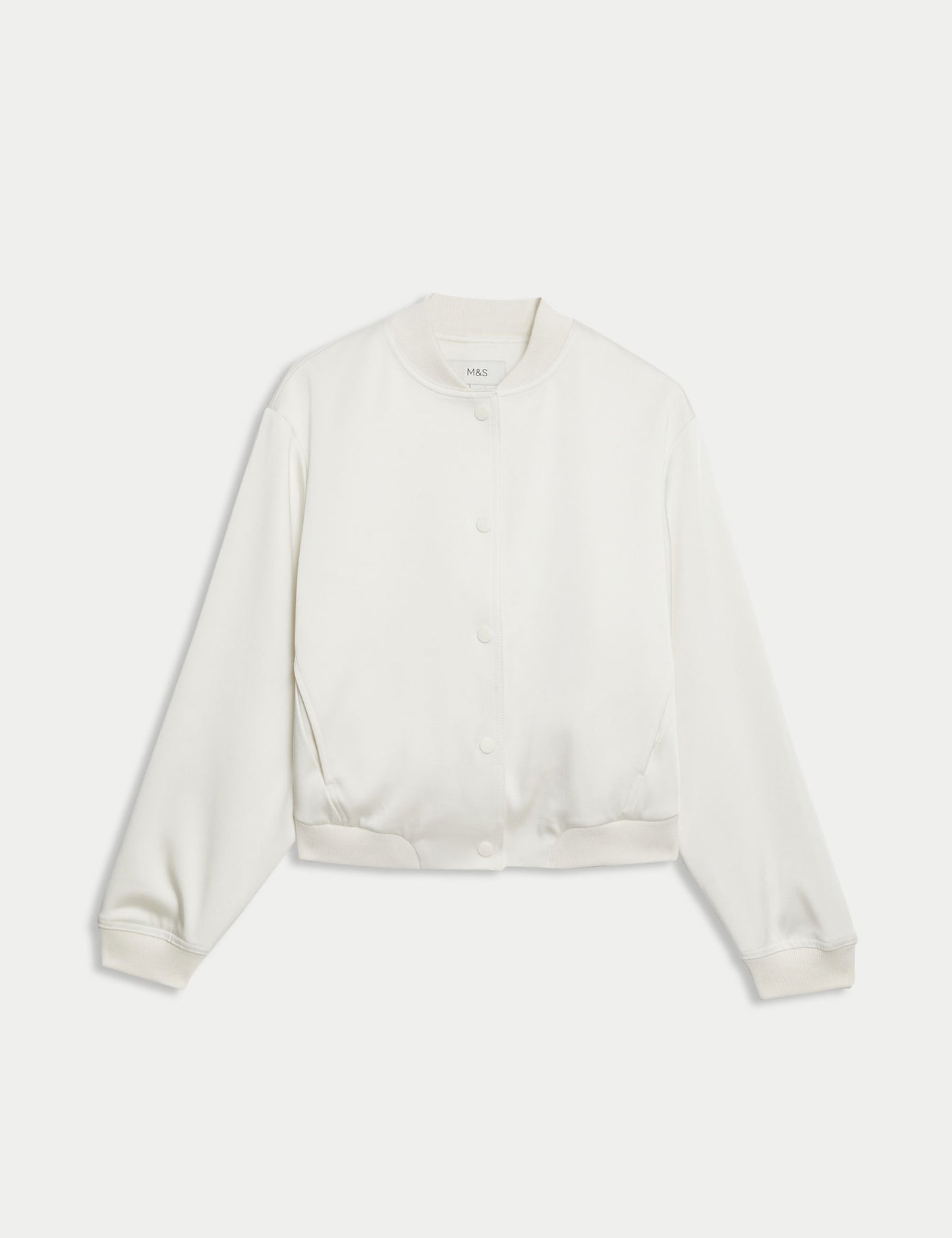 Relaxed Fit Saten Bomber Ceket