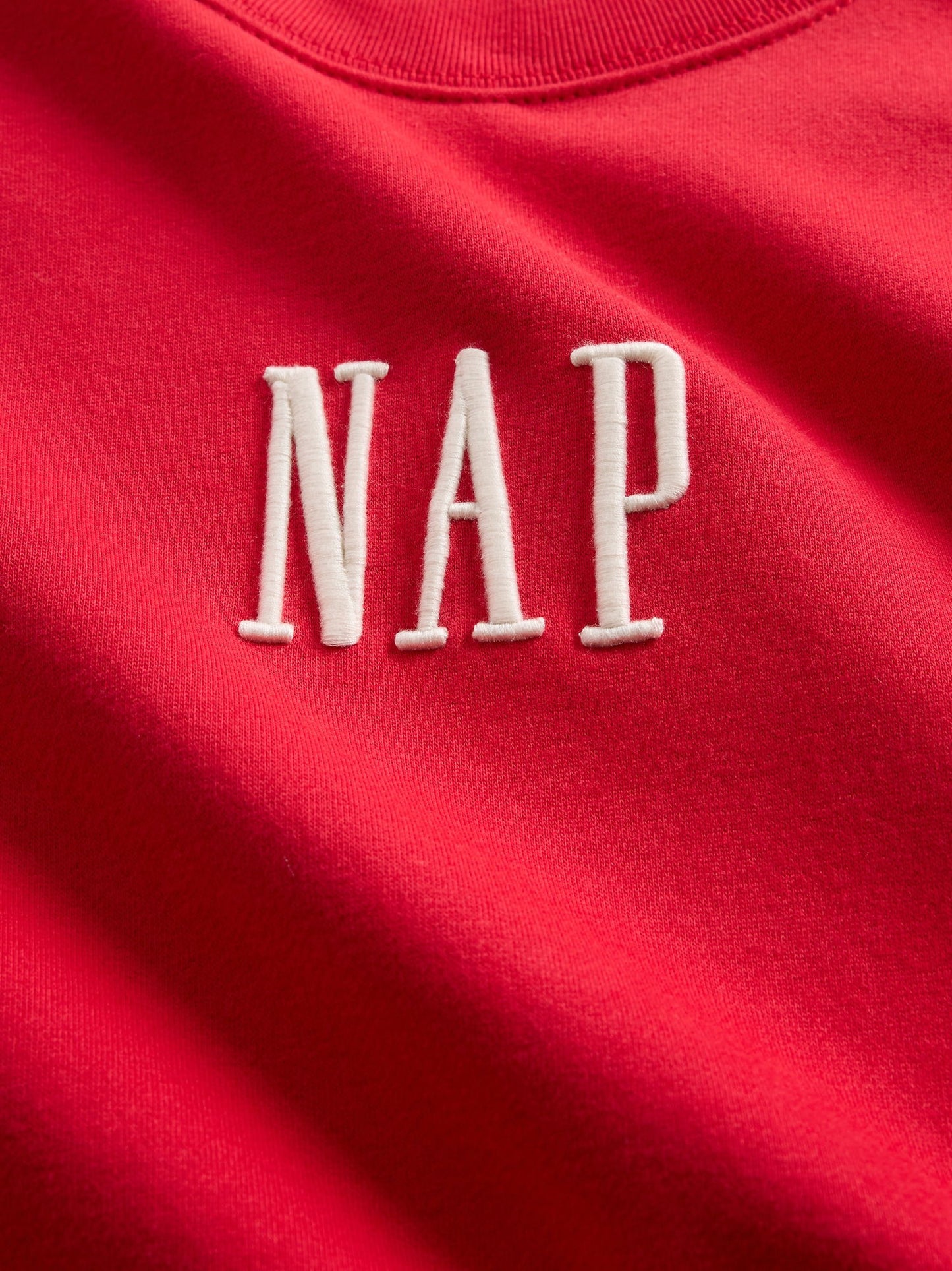 Kırmızı Vintagesoft Nap Logo Sweatshirt