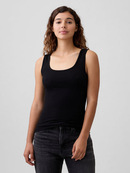 Siyah Ribbed Atlet (2’li)