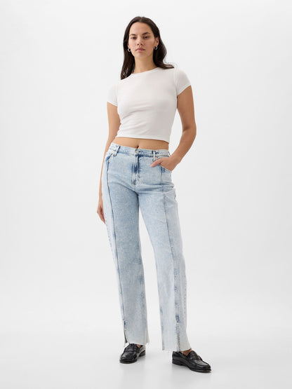 Mavi Mid Rise '90s Loose Jean Pantolon