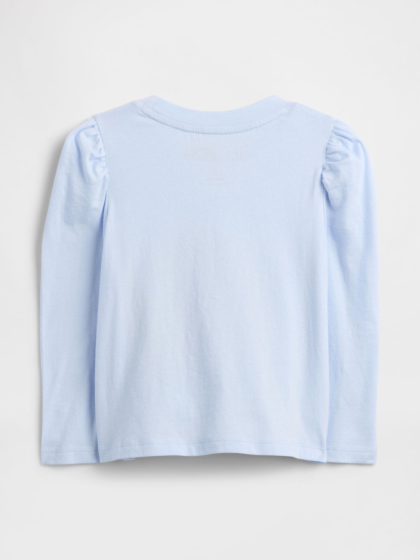 Açık Mavi Gabby's Dollhouse Puff Sleeve Grafik Baskılı T-shirt