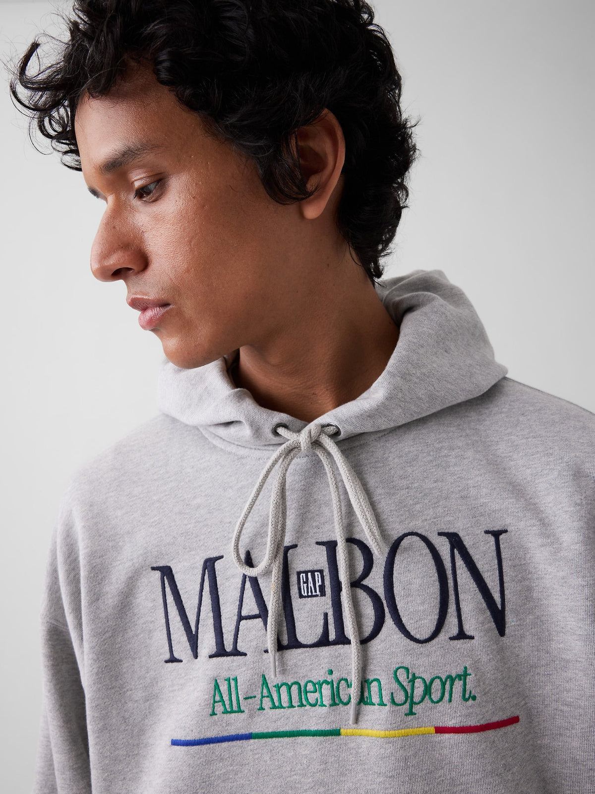Açık Gri Gap × Malbon Heavyweight Logo Sweatshirt