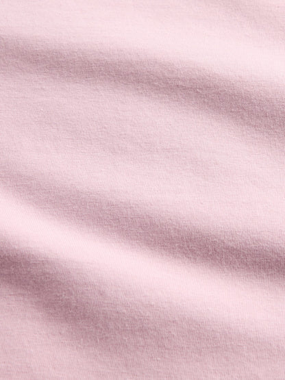 Açık Pembe Closeknit Jersey T-shirt