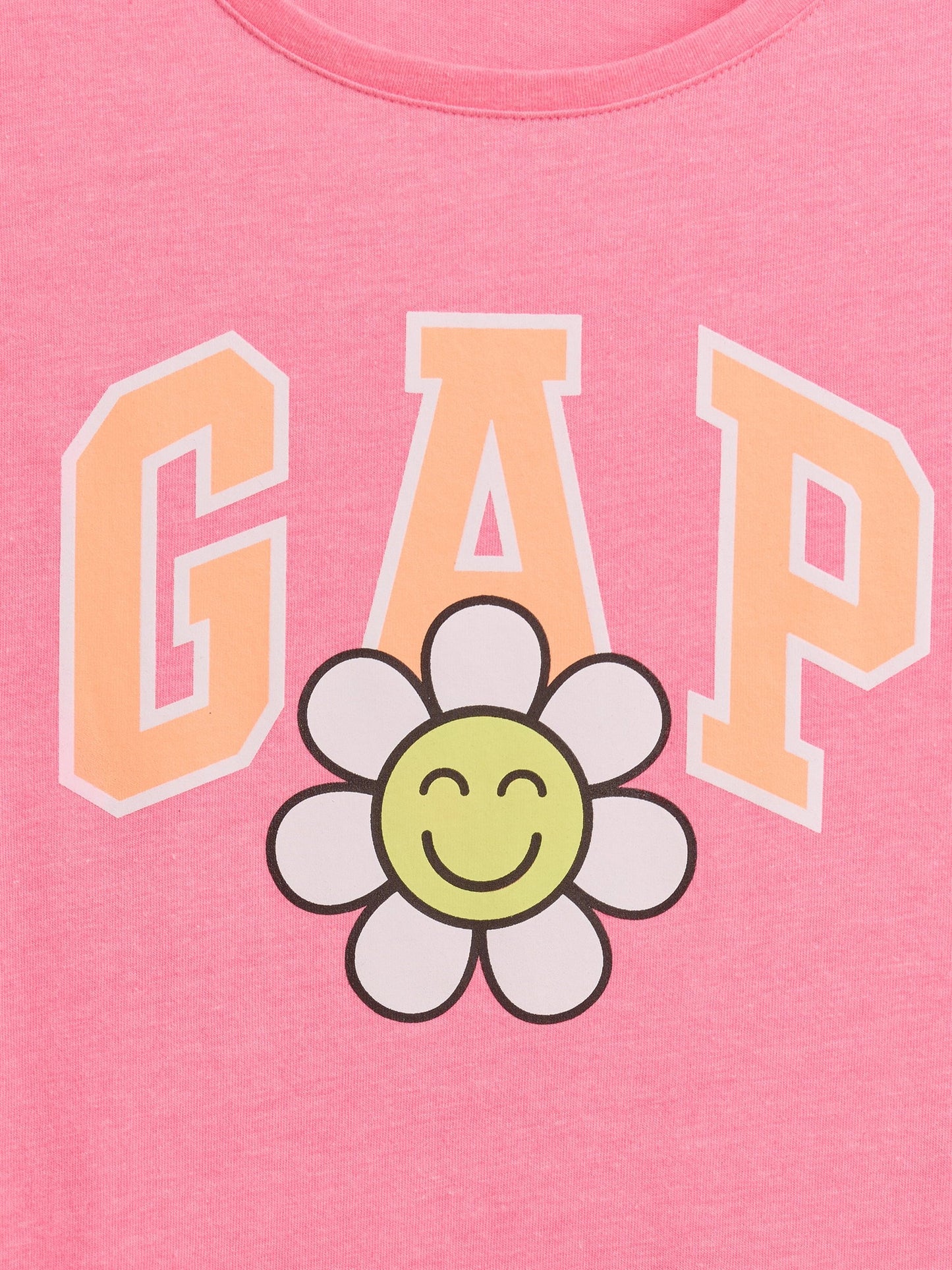 Pembe Grafik Baskılı T-shirt