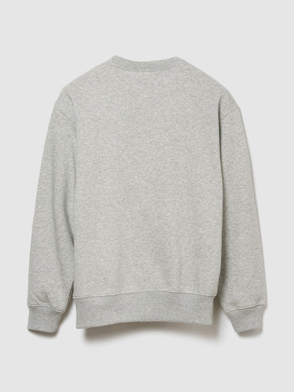 Açık Gri Gap Logo Bisiklet Yaka Fleece Sweatshirt