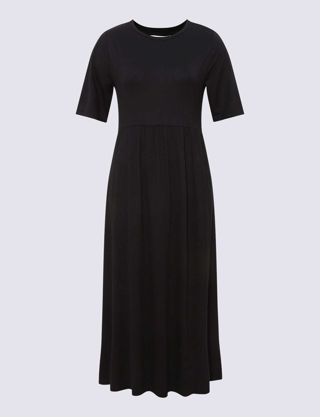 Relaxed Fit Midi Örme Elbise