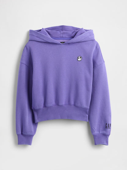 Mor Gap × Disney Tim Burton’s The Nightmare Before Christmas Vintagesoft Crop Sweatshirt