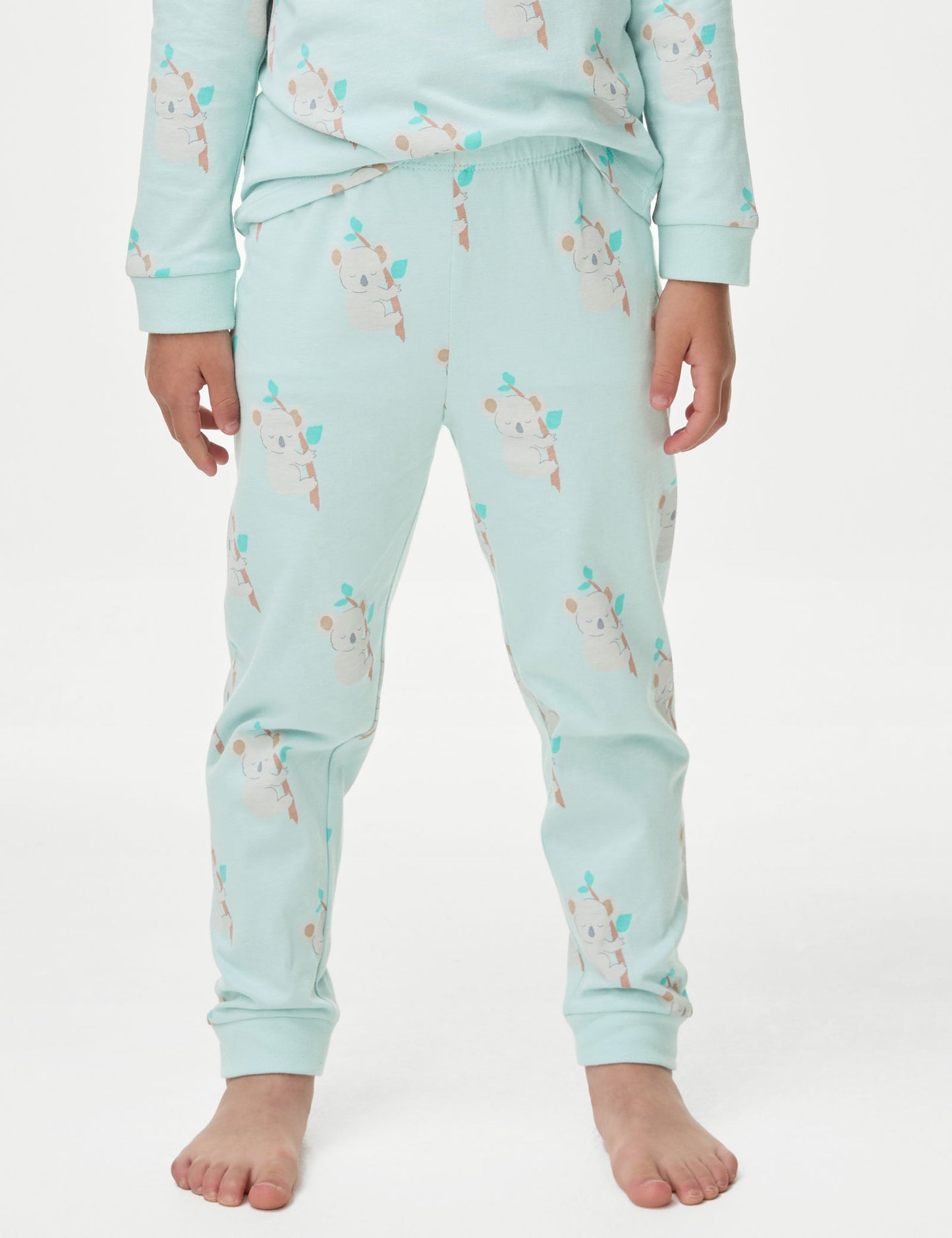 Saf Pamuklu Desenli Pijama Takımı